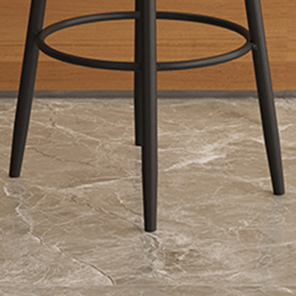 Modern Style Bar-stool Round Counter Bar Stool with Metal Legs for Kitchen