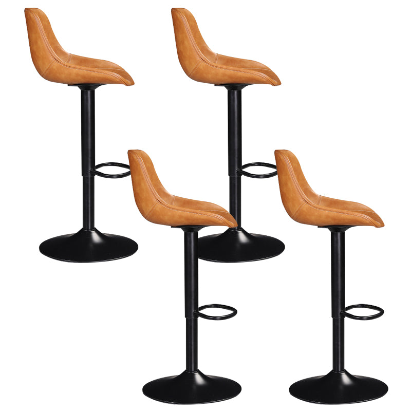 Industrial Liftable Bar-stool Bucket Seat Counter Bar Stool with Metal Legs