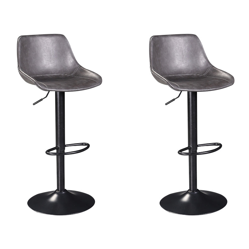 Industrial Liftable Bar-stool Bucket Seat Counter Bar Stool with Metal Legs