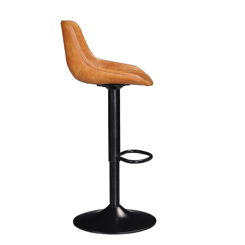 Industrial Liftable Bar-stool Bucket Seat Counter Bar Stool with Metal Legs