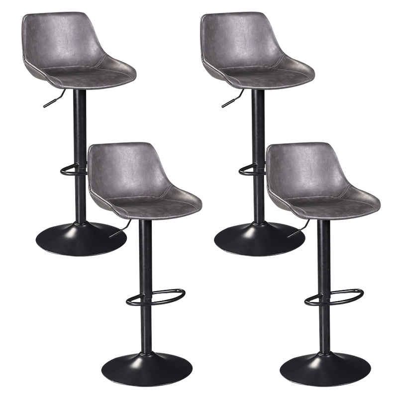 Industrial Liftable Bar-stool Bucket Seat Counter Bar Stool with Metal Legs