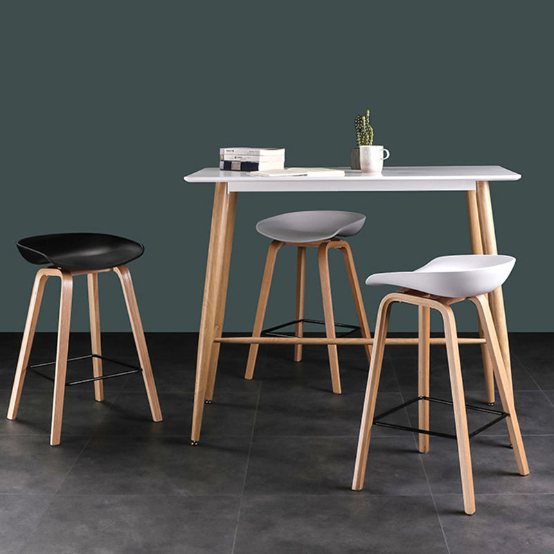 Glam Solid Wood Counter Height Stool Plastic Bar Stool Bar Stool