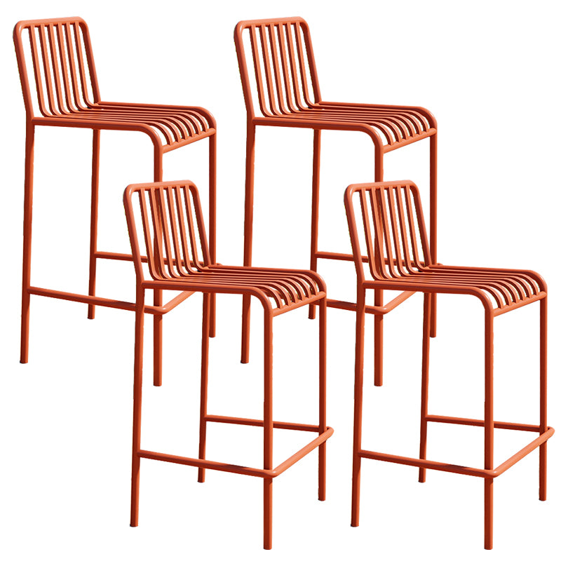 Industrial Low Back Counter Stool Metal Counter Stools for Home Use