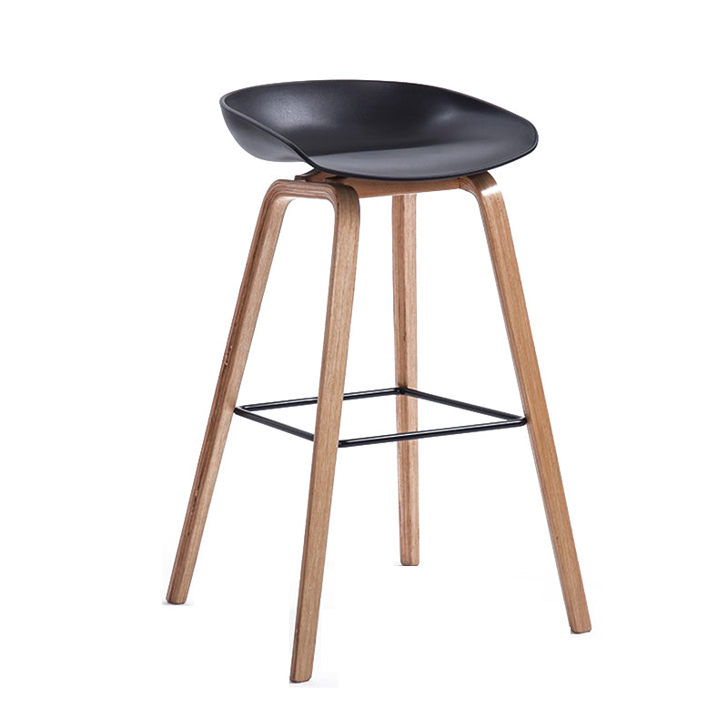 Contemporary Style Plastic Counter Stool Counter Height Bucket Bar Stool