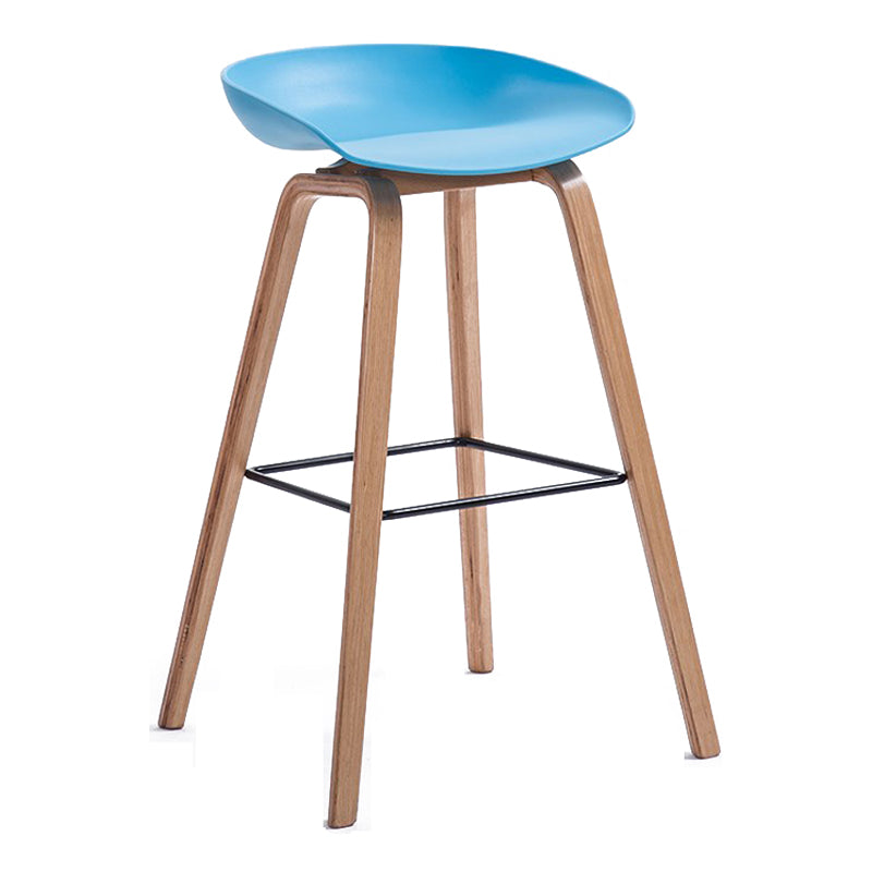 Contemporary Style Plastic Counter Stool Counter Height Bucket Bar Stool