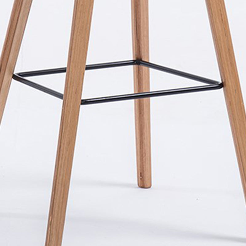 Contemporary Style Plastic Counter Stool Counter Height Bucket Bar Stool