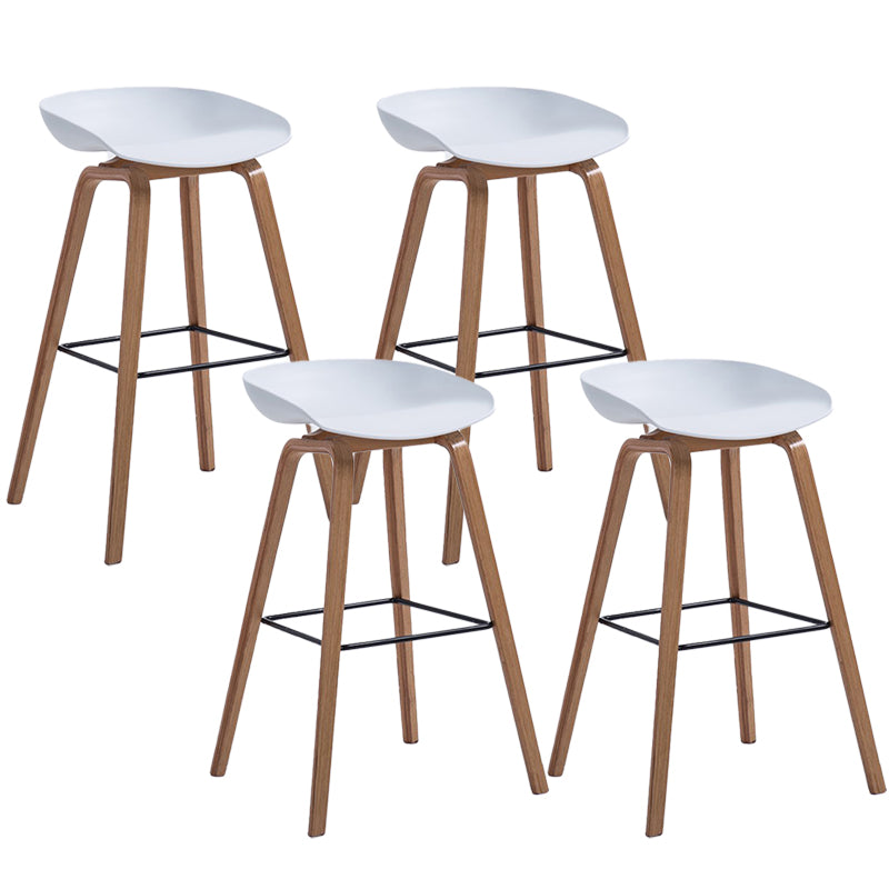 Contemporary Style Plastic Counter Stool Counter Height Bucket Bar Stool