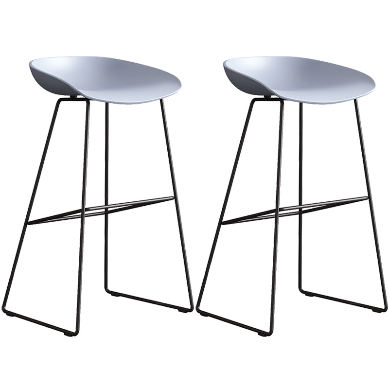 Contemporary Style Plastic Counter Stool Counter Height Bucket Bar Stool