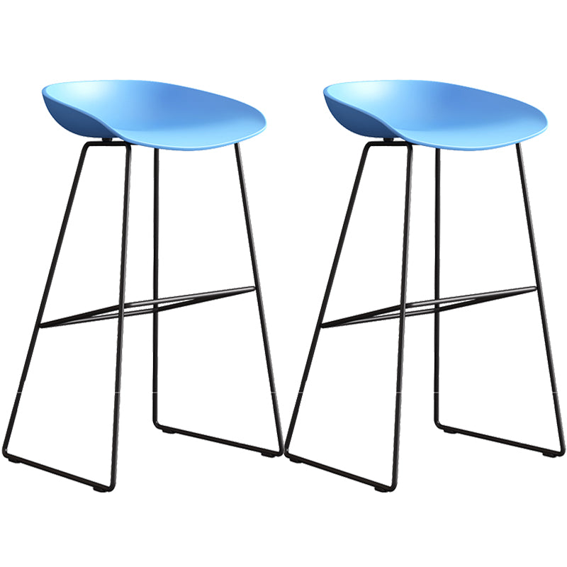 Contemporary Style Plastic Counter Stool Counter Height Bucket Bar Stool