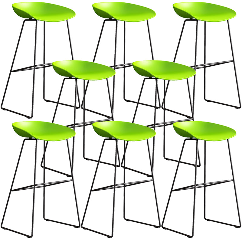 Contemporary Style Plastic Counter Stool Counter Height Bucket Bar Stool
