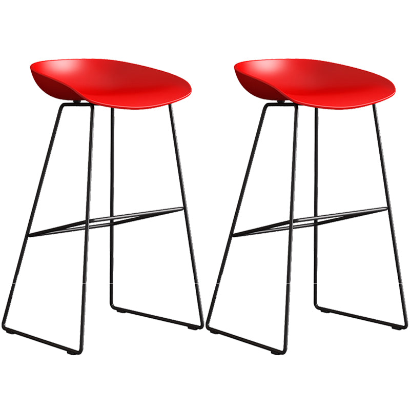 Contemporary Style Plastic Counter Stool Counter Height Bucket Bar Stool