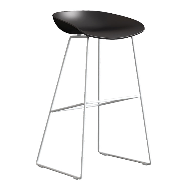 Contemporary Style Plastic Counter Stool Counter Height Bucket Bar Stool