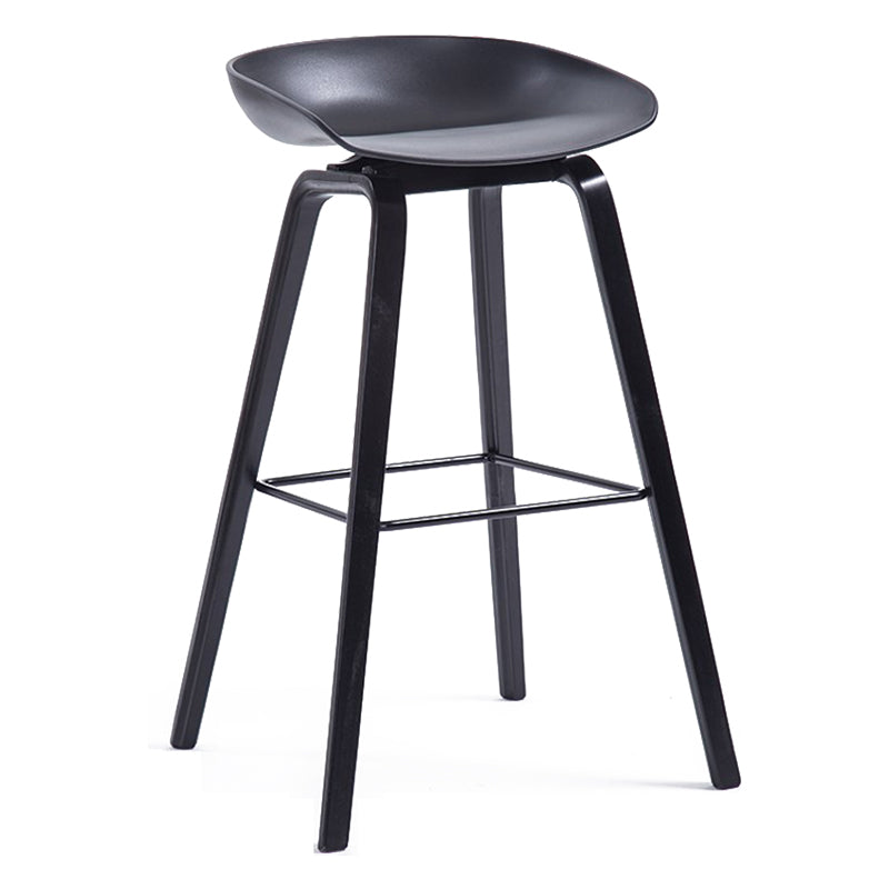 Contemporary Style Plastic Counter Stool Counter Height Bucket Bar Stool