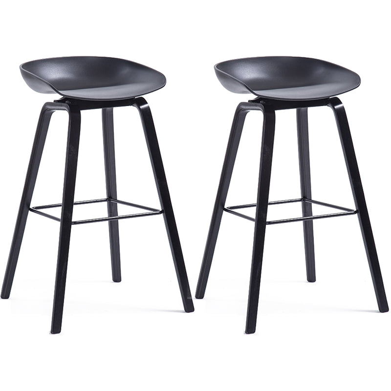 Contemporary Style Plastic Counter Stool Counter Height Bucket Bar Stool