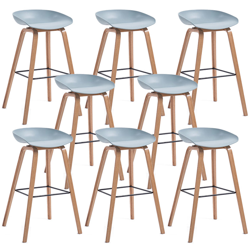 Contemporary Style Plastic Counter Stool Counter Height Bucket Bar Stool