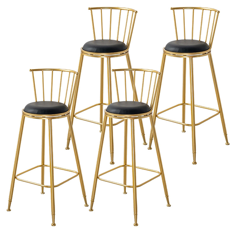 Contemporary Style Upholstered Counter Stool Bar-height Living Room Bar Stool