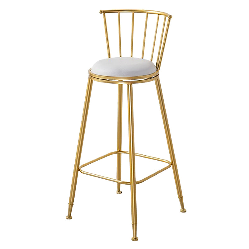 Contemporary Style Upholstered Counter Stool Bar-height Living Room Bar Stool