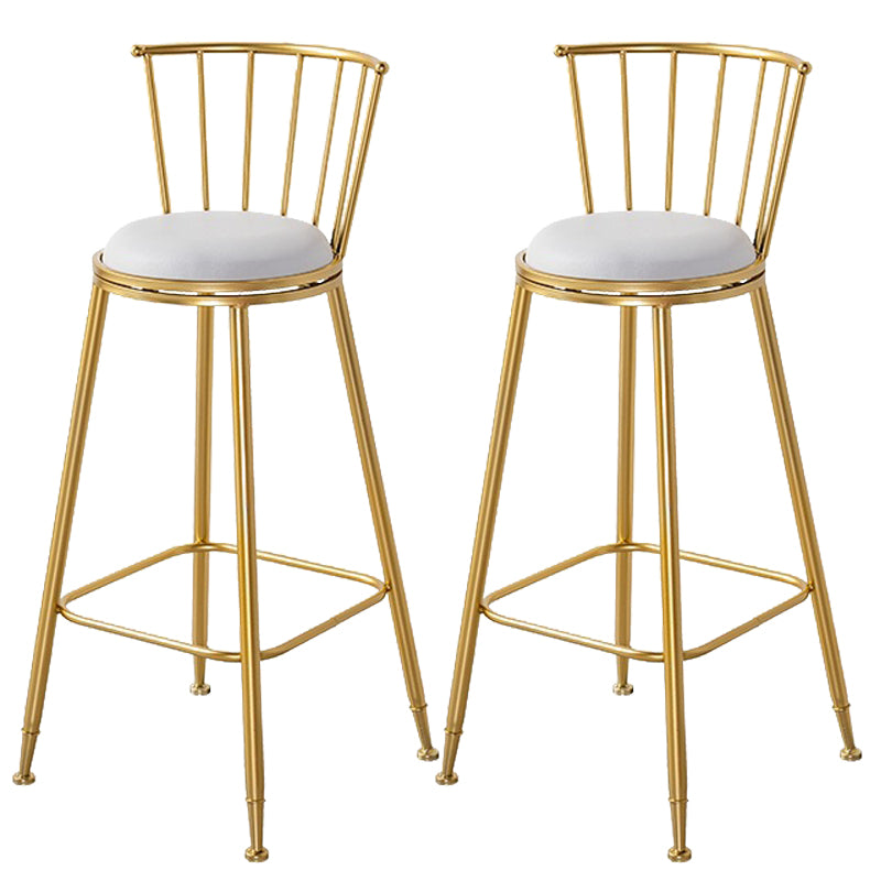 Contemporary Style Upholstered Counter Stool Bar-height Living Room Bar Stool