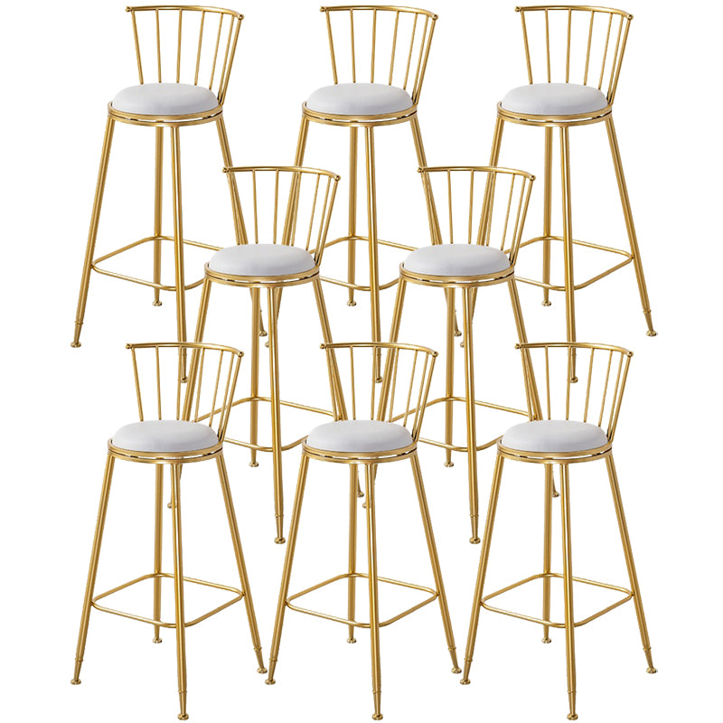 Contemporary Style Upholstered Counter Stool Bar-height Living Room Bar Stool