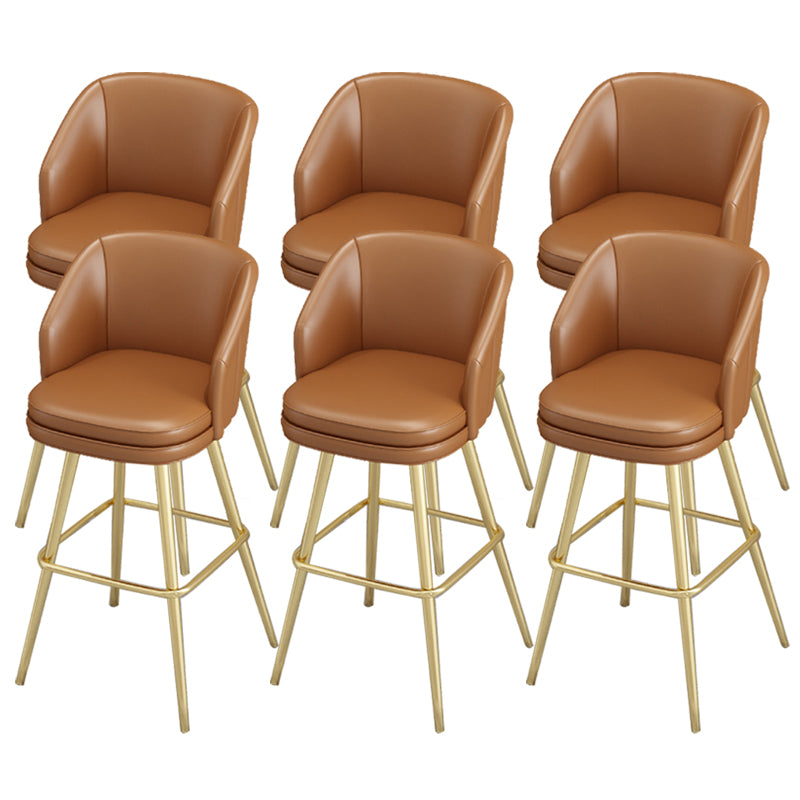 Contemporary Upholstered Counter Stool Rectangle Bar-height Bar Stool for Living Room