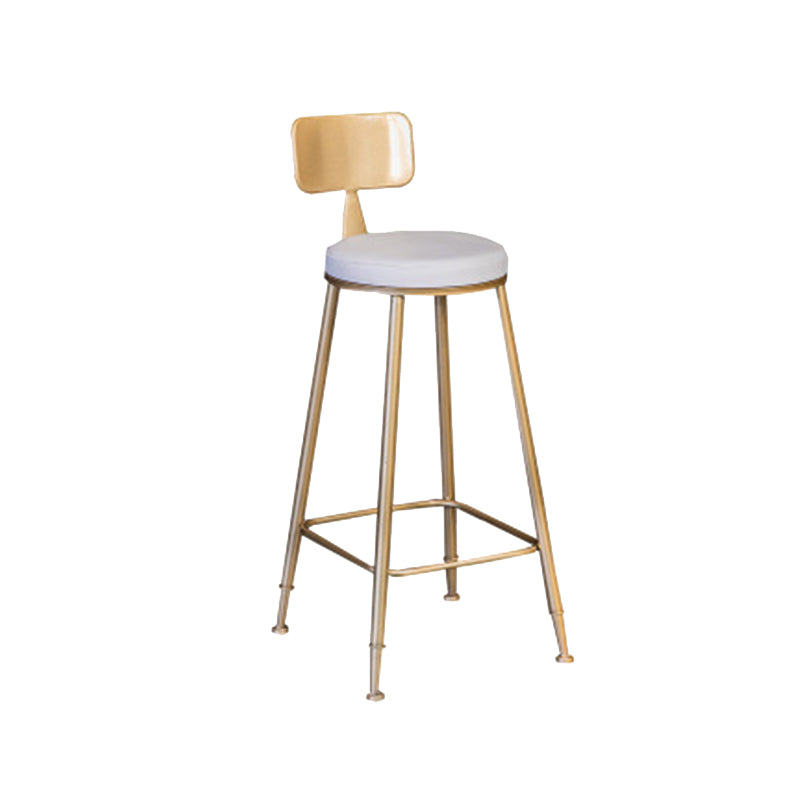 Scandinavian Upholstered Counter Stool Bar-height Bar Stool for Living Room