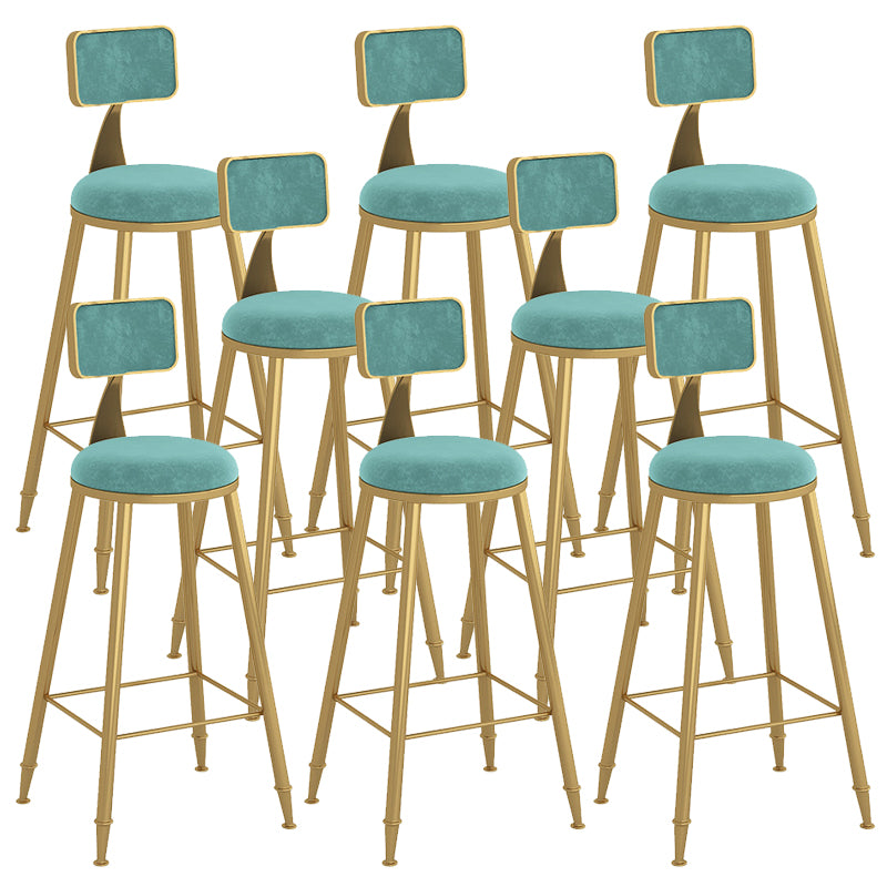 Scandinavian Upholstered Counter Stool Bar-height Bar Stool for Living Room