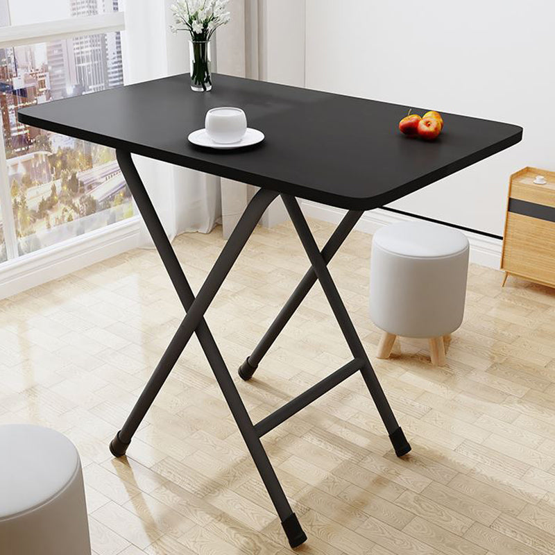 Modern Rectangle Folding Table 31.5"L Wooden Home Dining Room Table