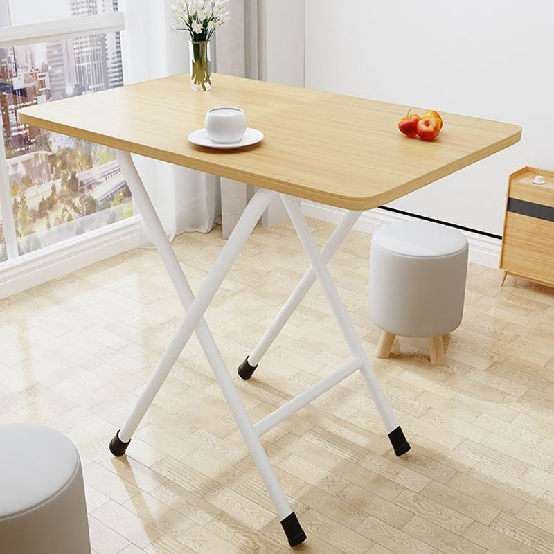 Modern Rectangle Folding Table 31.5"L Wooden Home Dining Room Table