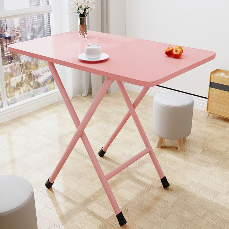 Modern Rectangle Folding Table 31.5"L Wooden Home Dining Room Table