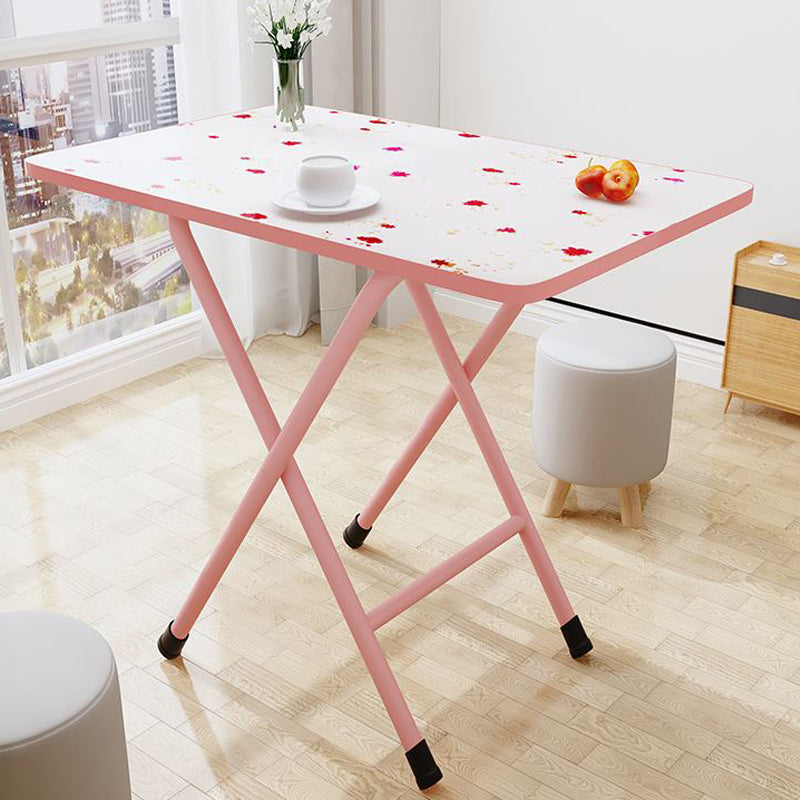 Modern Rectangle Folding Table 31.5"L Wooden Home Dining Room Table