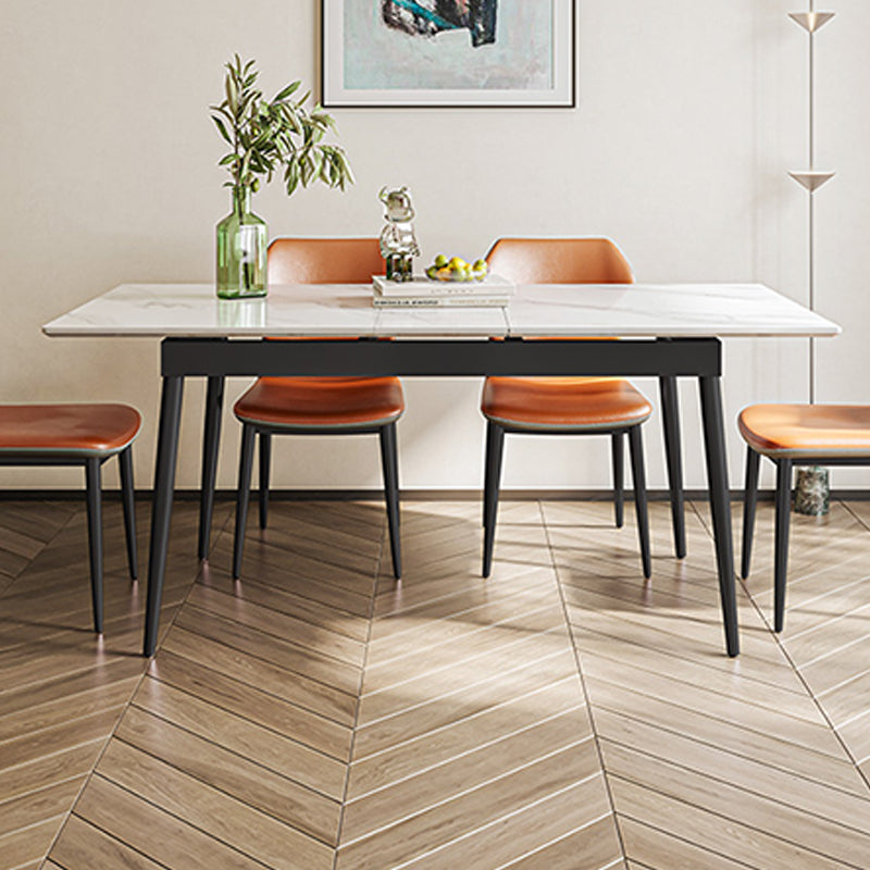 Extendable Sintered Stone Dining Table Simplicity Home Fixed Table