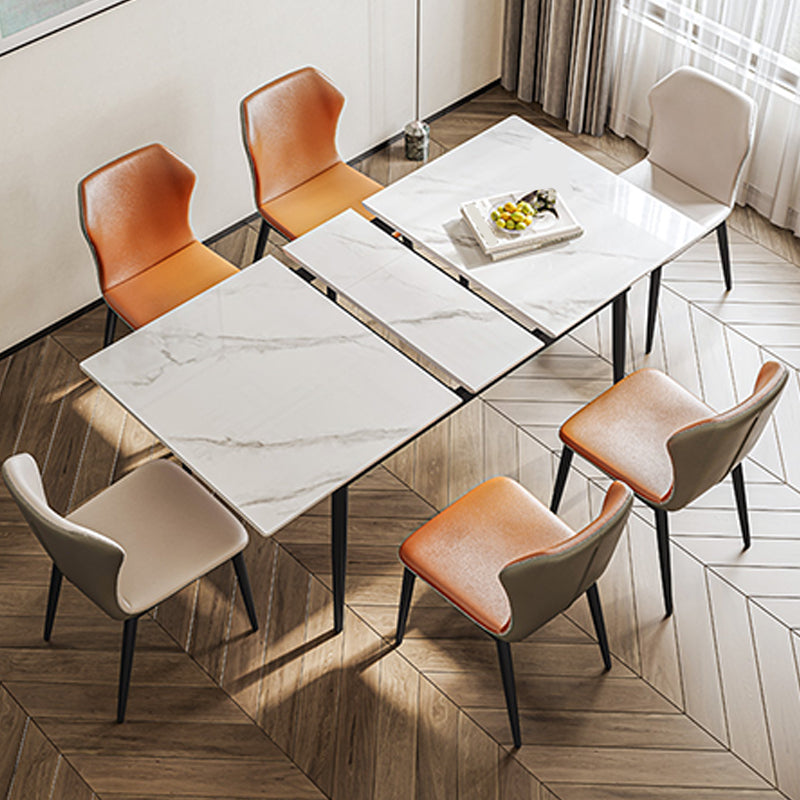 Extendable Sintered Stone Dining Table Simplicity Home Fixed Table