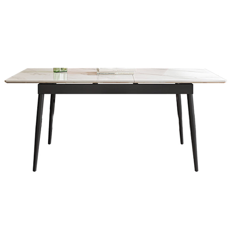 Extendable Sintered Stone Dining Table Simplicity Home Fixed Table