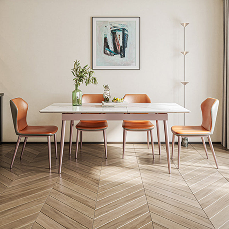 Simplicity Sintered Stone Kitchen Table Home Extendable Dining Desk