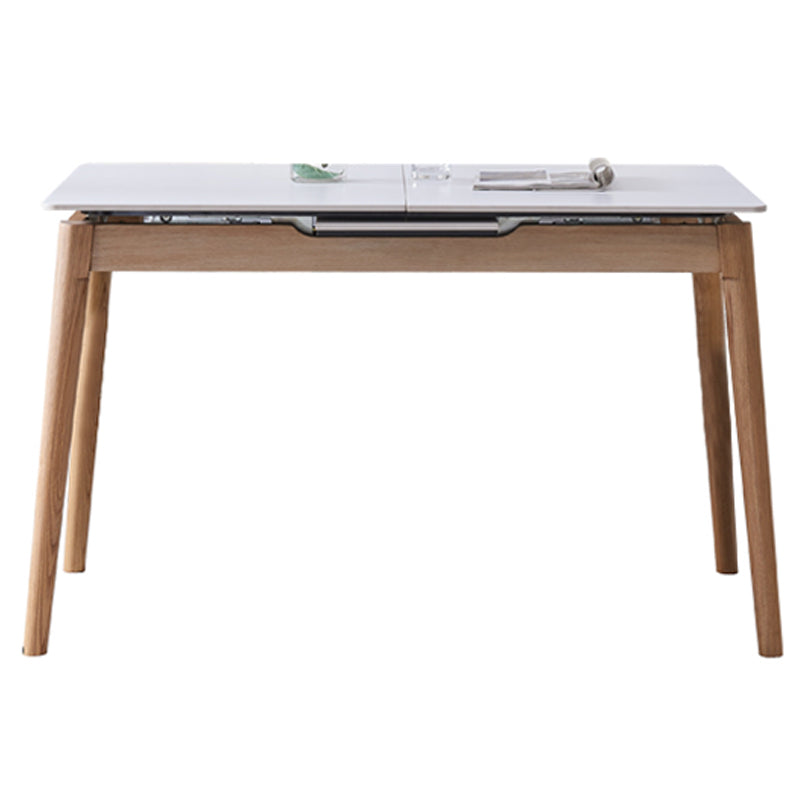 Simplicity Extendable Dining Table Home Sintered Stone Fixed Desk