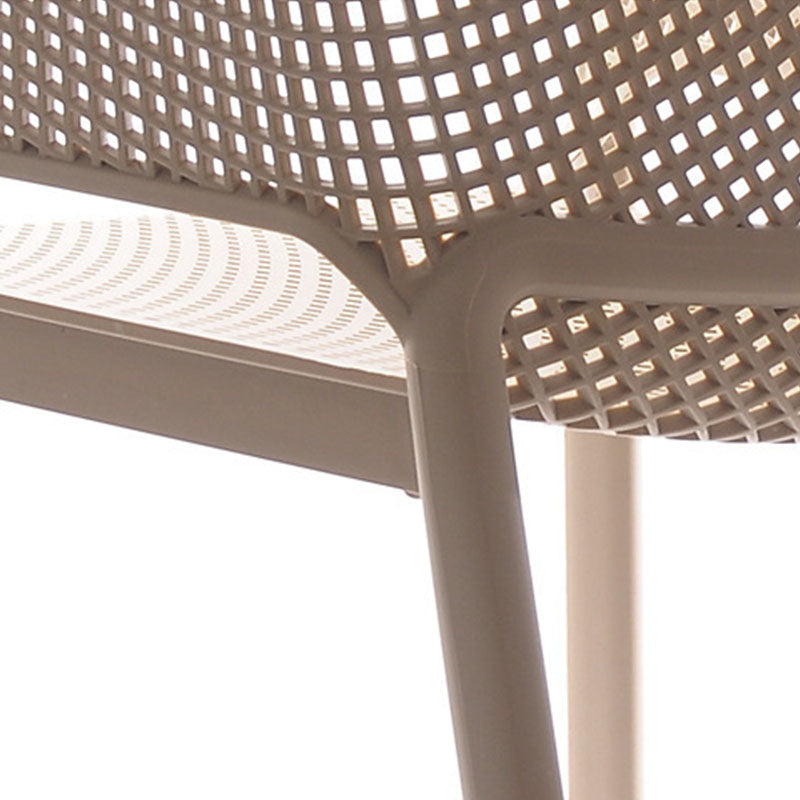 Contemporary Kitchen Dining Arm Chair Plastic Dining Armchair