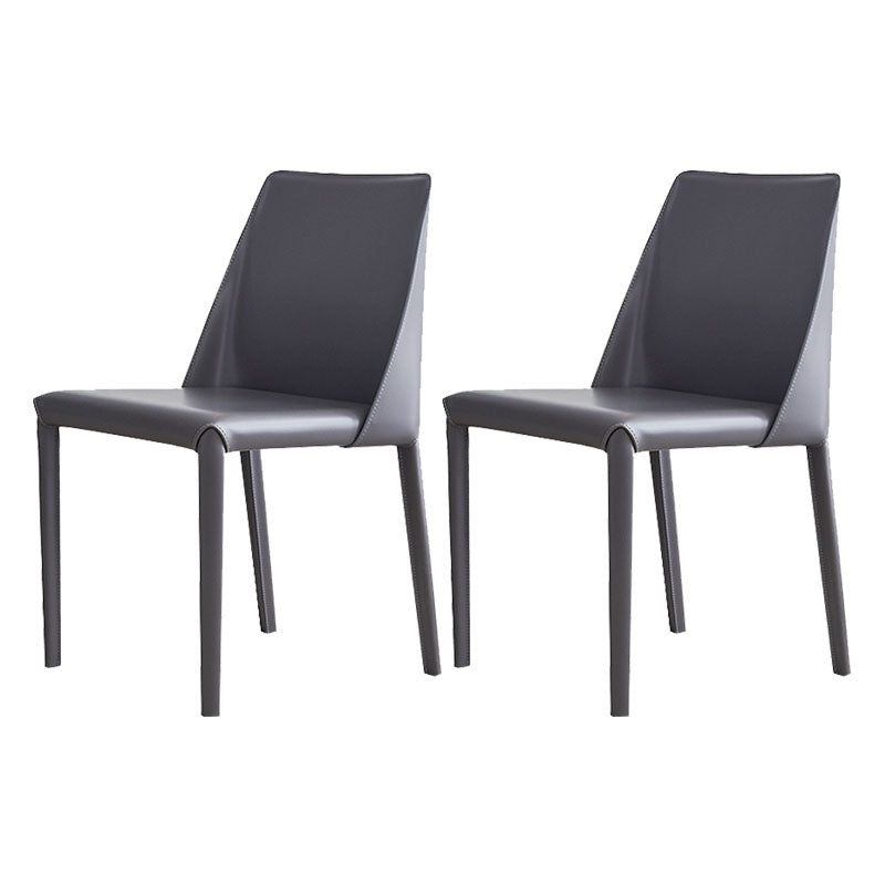Contemporary Kitchen Dining Side Chair Faux Leather Side Chair