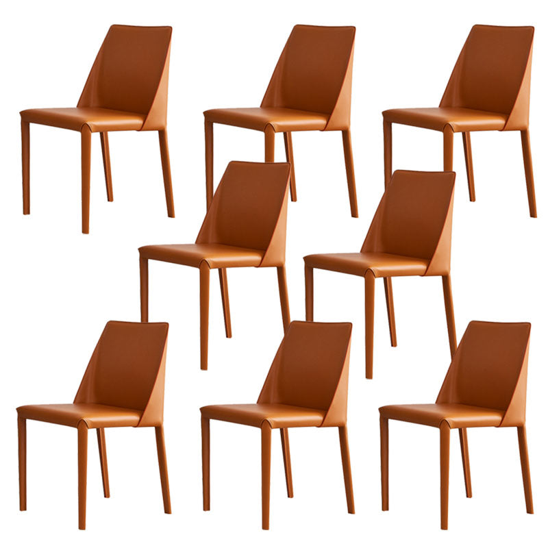 Contemporary Kitchen Dining Side Chair Faux Leather Side Chair