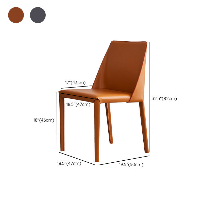 Contemporary Kitchen Dining Side Chair Faux Leather Side Chair