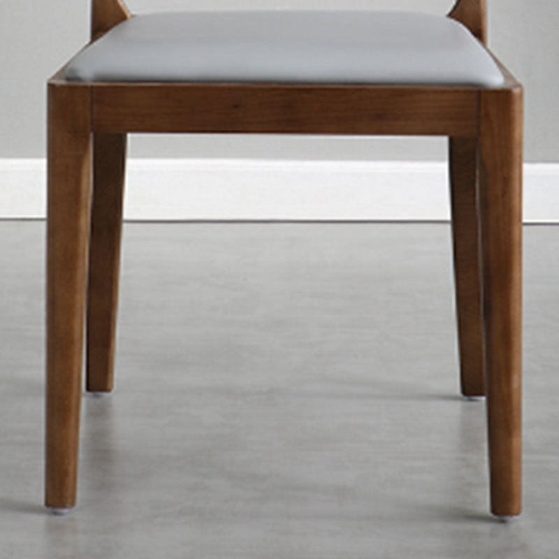 Open Back Side Chair Wood Industrial Style Dining Room Chair for Home