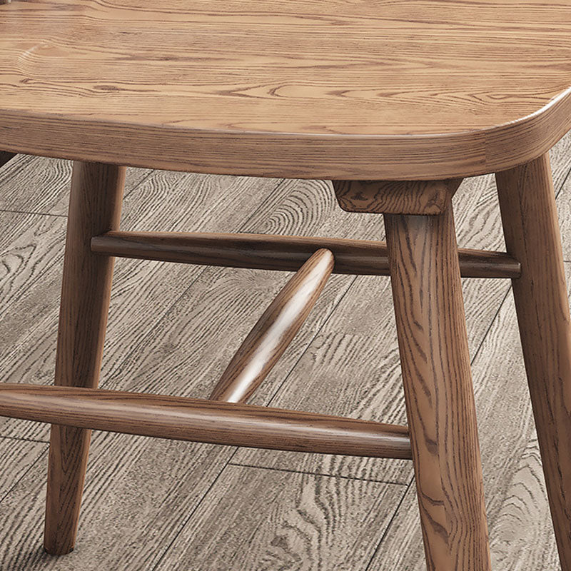 Wood Kitchen Dining Side Chair Slat Back Side Chair in Natural