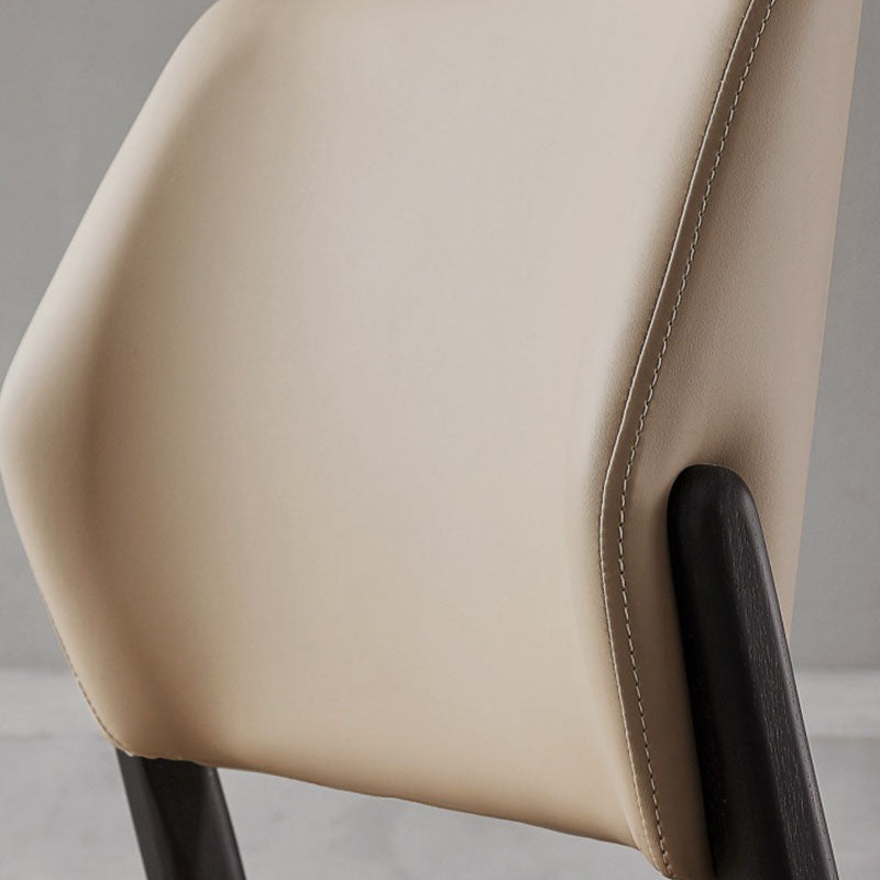 Open Back Side Chair Industrial Style Wood Dining Room Chair