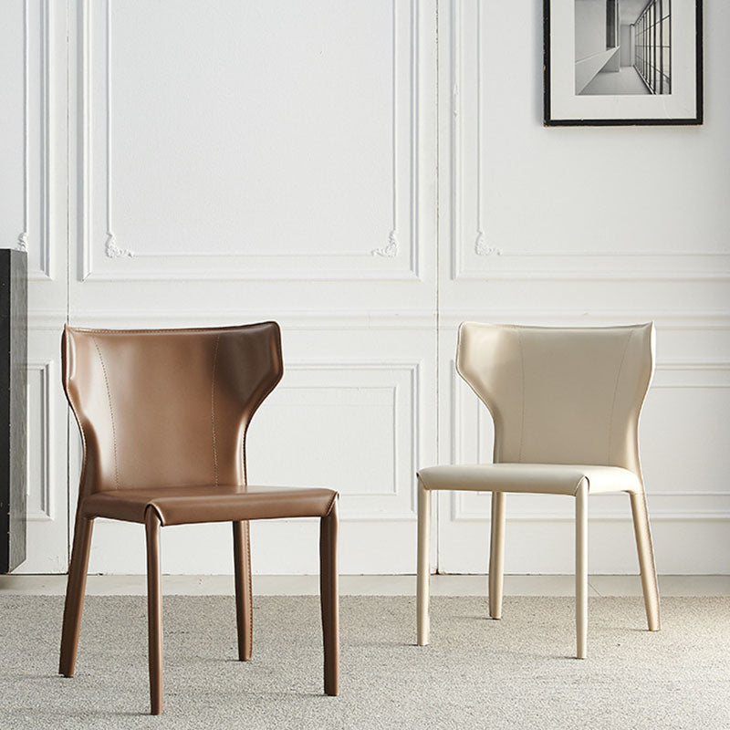 Faux Leather Side Chair Contemporary Kitchen Dining Side Chair