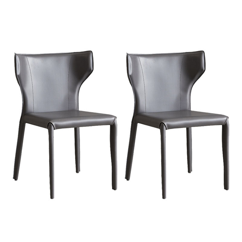 Faux Leather Side Chair Contemporary Kitchen Dining Side Chair