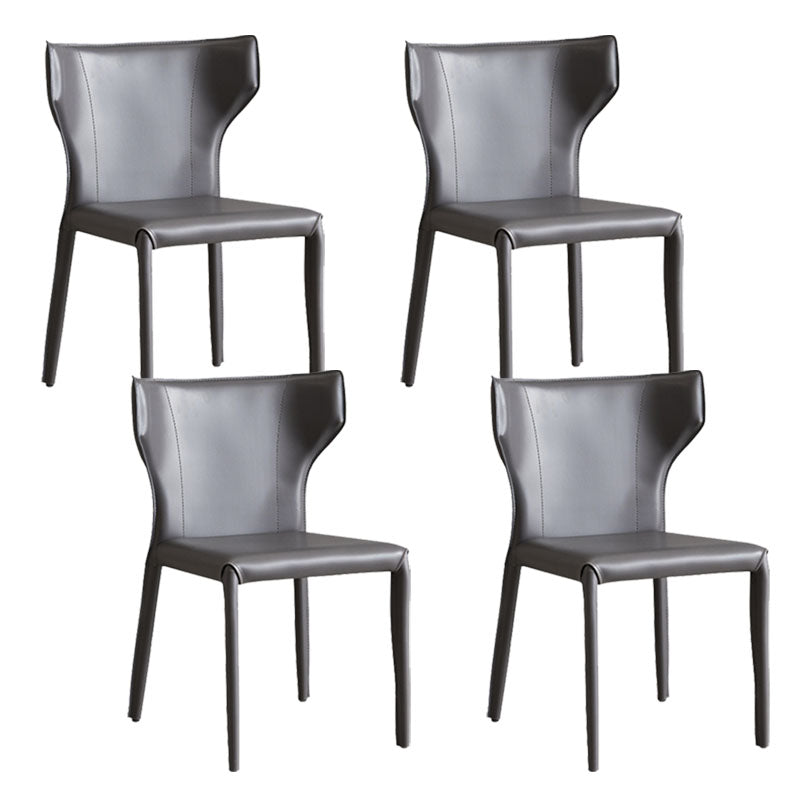 Faux Leather Side Chair Contemporary Kitchen Dining Side Chair