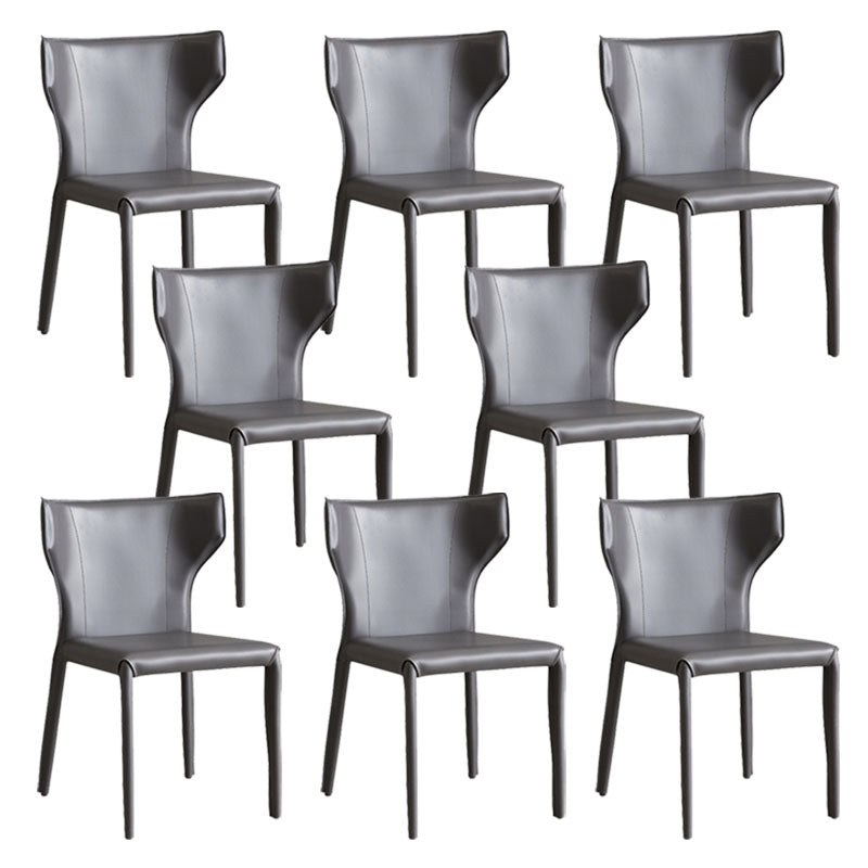 Faux Leather Side Chair Contemporary Kitchen Dining Side Chair