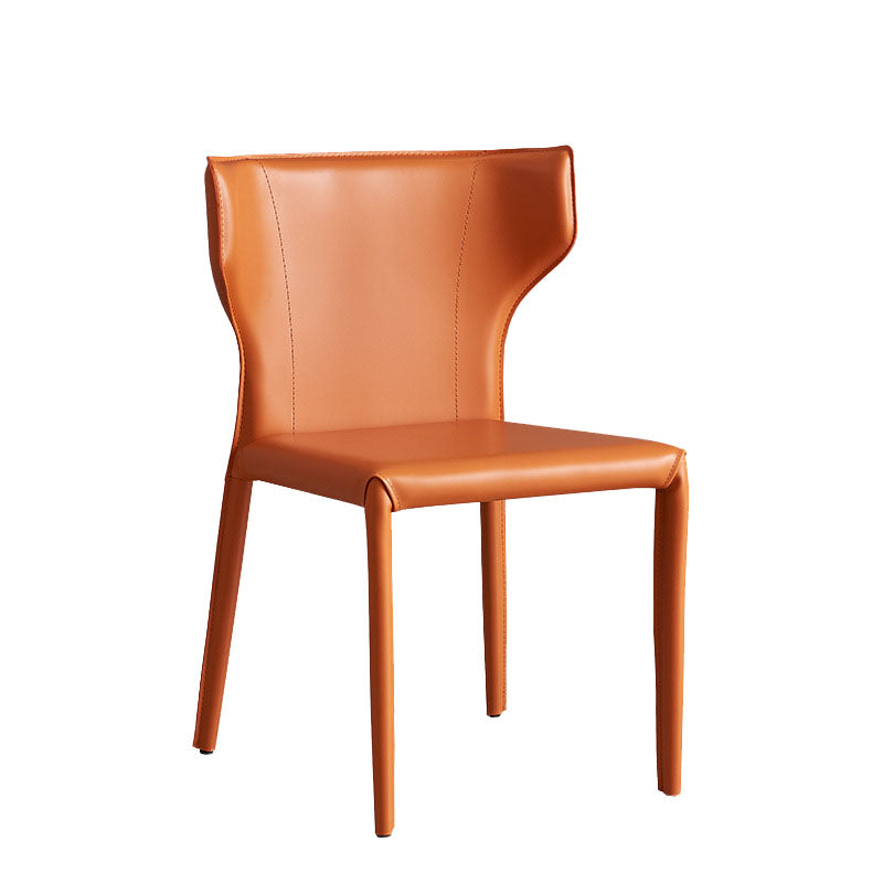 Faux Leather Side Chair Contemporary Kitchen Dining Side Chair