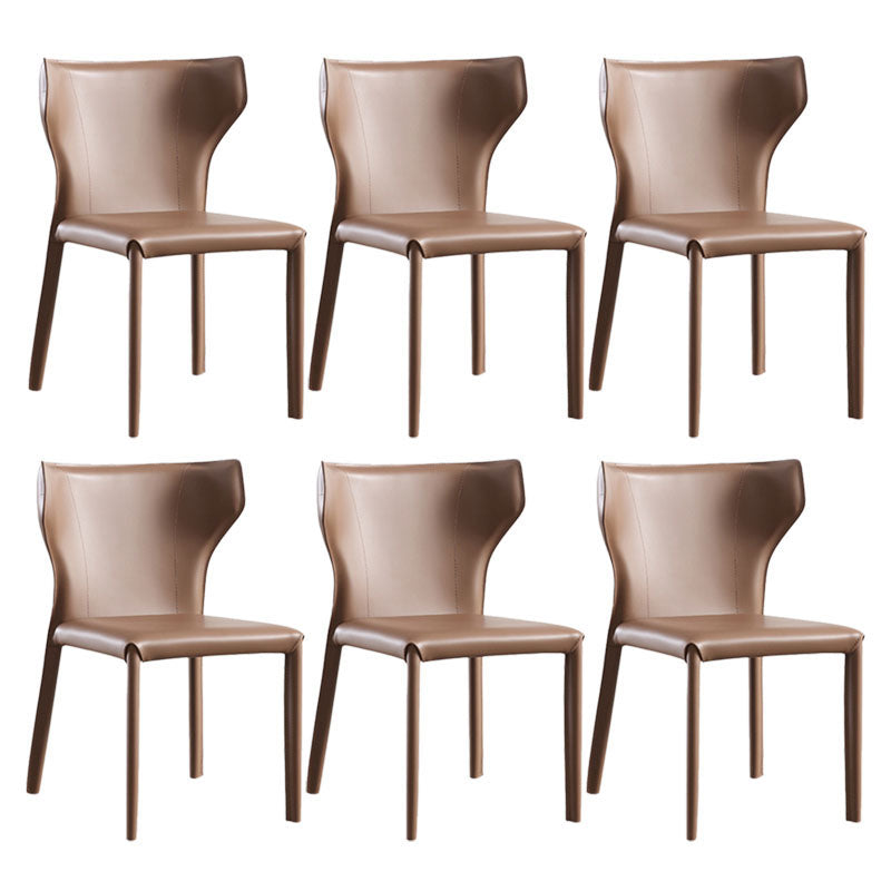 Faux Leather Side Chair Contemporary Kitchen Dining Side Chair