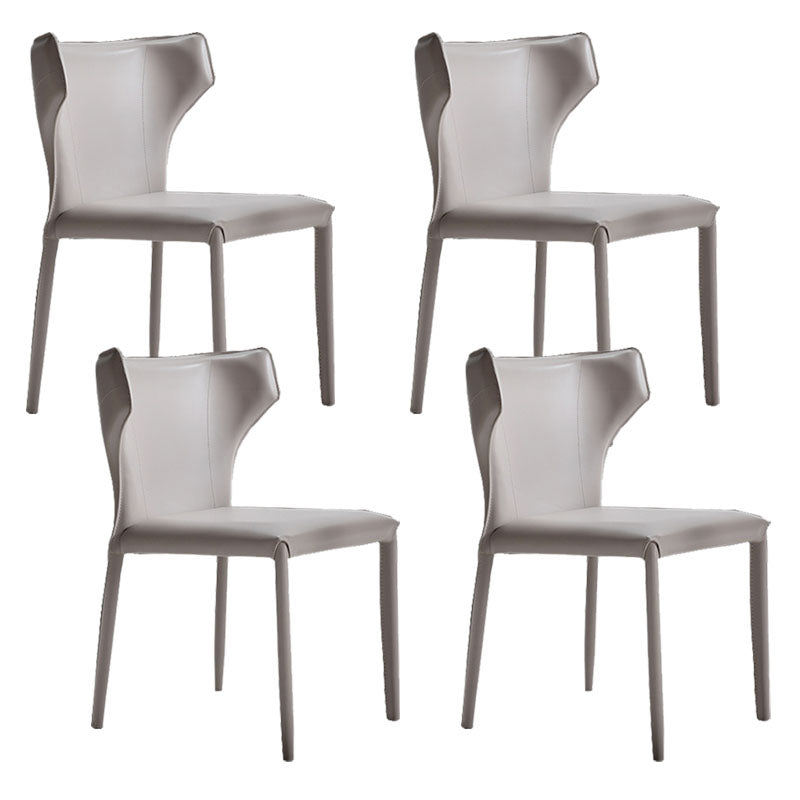 Faux Leather Side Chair Contemporary Kitchen Dining Side Chair