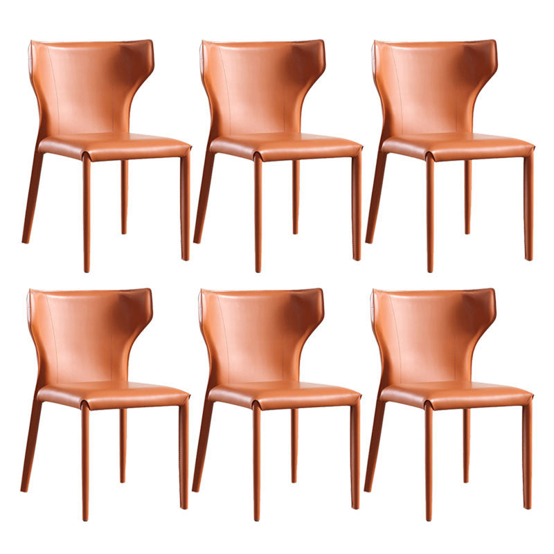 Faux Leather Side Chair Contemporary Kitchen Dining Side Chair